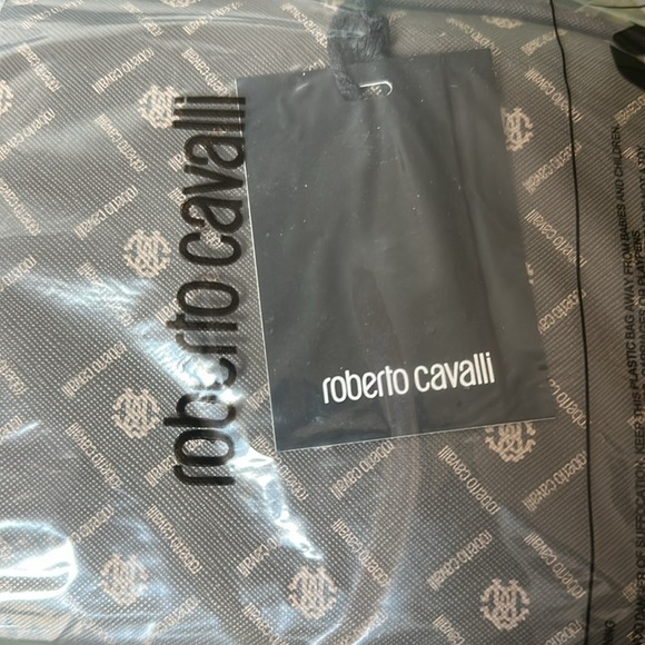 NEW Roberto Cavalli Brown Dome Toiletry Cosmetic Bag - Picture 4 of 4